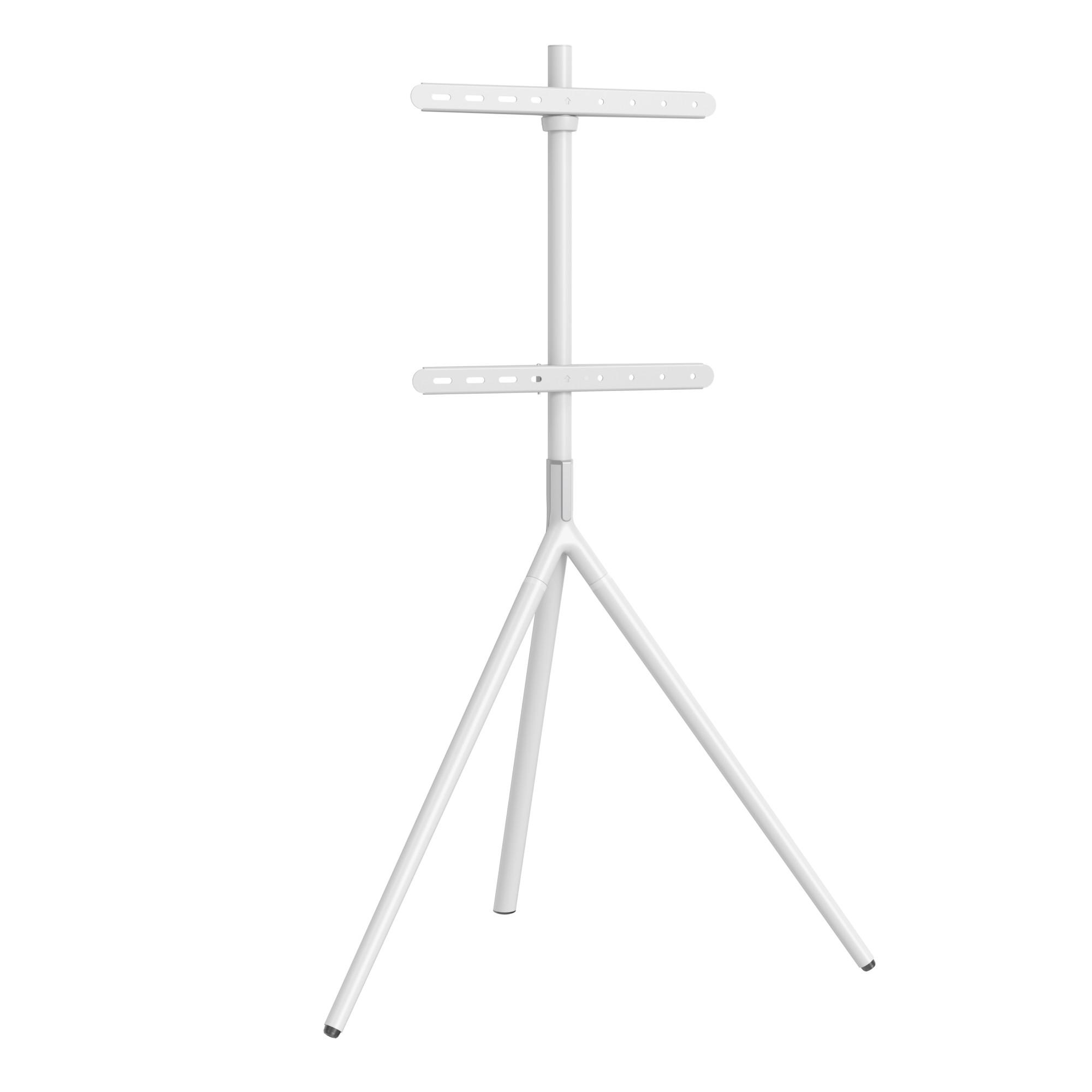 TV-HALTERUNG Valle - Weiß, Kunststoff/Metall (85.5/137/46.5cm) - pro.tec