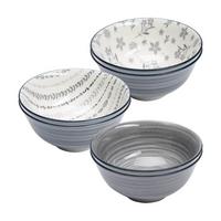MÜSLISCHALEN Sendai Mix grau ø 15,5 cm 6er Set - Grau, Keramik (15.5cm) - Ritzenhoff Breker