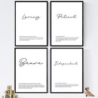 POSTER Set mit 4 Englisch Paar 2 Wörter mit Definitionen A3 Rahmenlos - Klar, Papier (29.7/3cm) - Nacnic