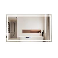BADSPIEGEL Morvith 100/2.5/60 cm - Silberfarben, Glas/Metall (2.5/60/100cm) - ZMH