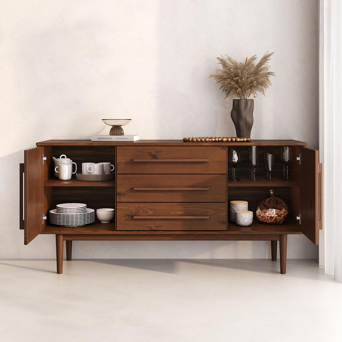 SIDEBOARD TECCA Kastanie - Kastanienfarben, Holz (145/71/43cm) - IDIMEX