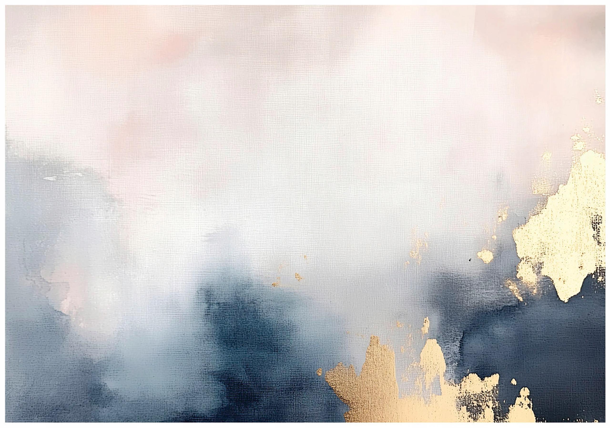 FOTOTAPETE Abstrakt Gold Grau Tapete Wohnzimmer Schlafzimmer 250x175 - Multicolor, Papier (250/175cm) - Wallarena