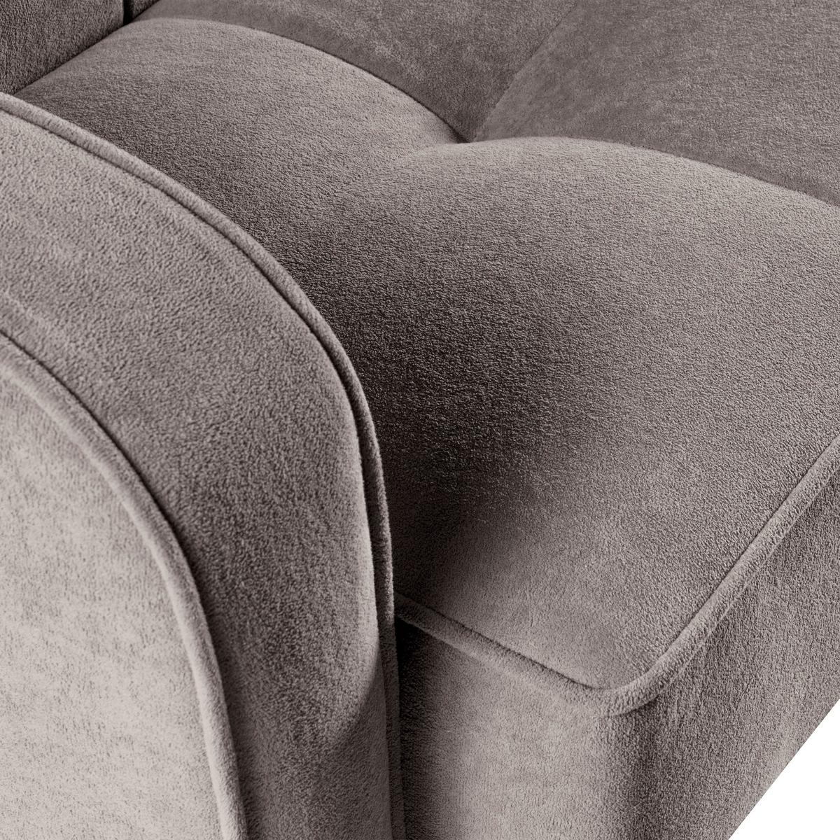 SCHLAFSOFA Pavo 3-Sitzer mit Schlaffunktion, Braun - Braun, Textil (222/90/93cm) - Beautysofa