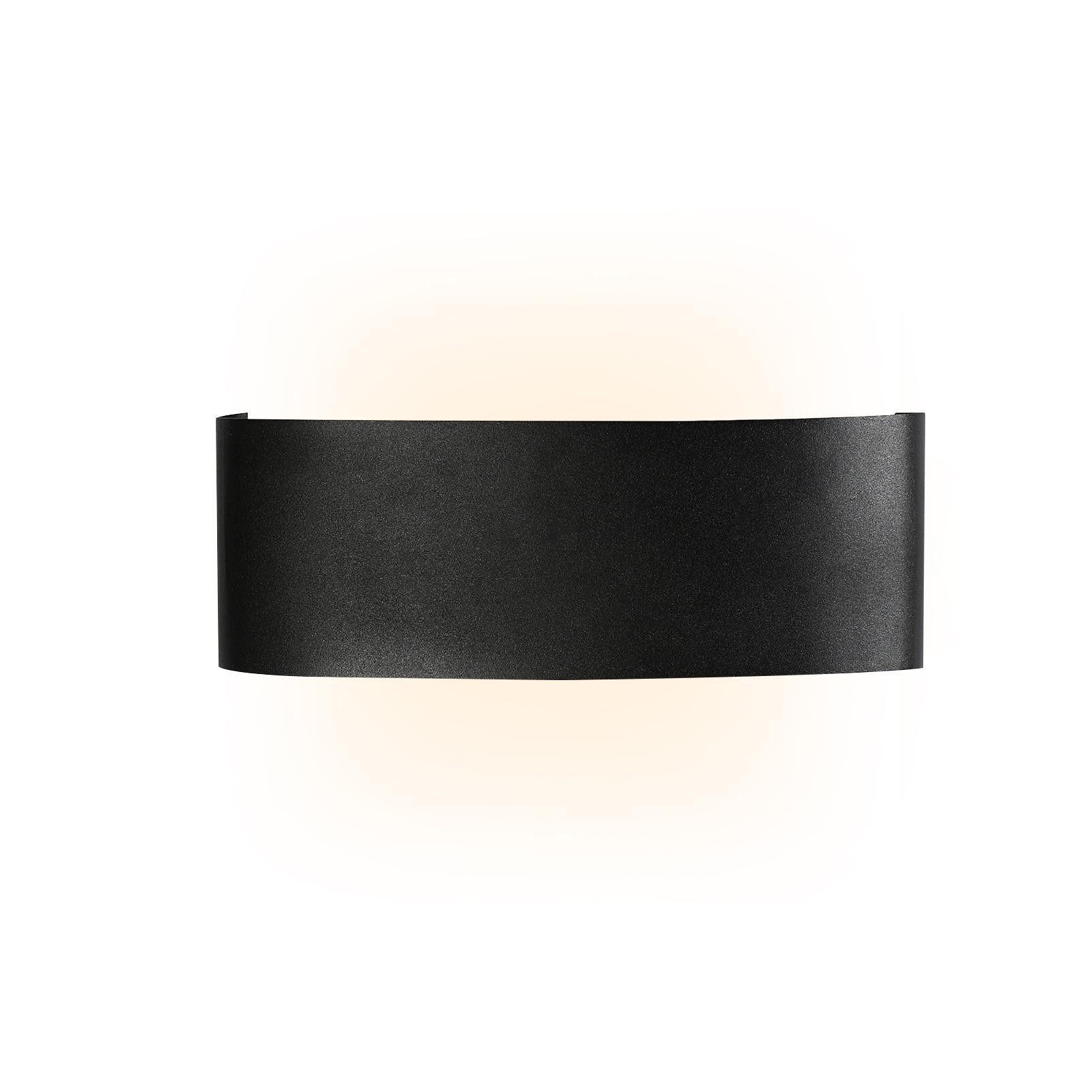 AUSSENWANDLEUCHTE Glanzfried 8.0/4.5/22.0 cm - Schwarz, Metall (8/4.5/22cm) - ZMH