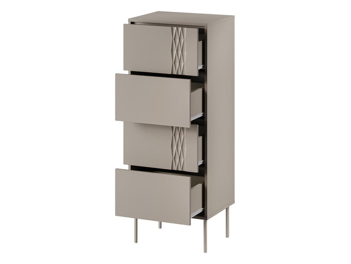 KOMMODE Tresse 4S - Beige, Holzwerkstoff/Metall (50/125/40cm) - MIRJAN24