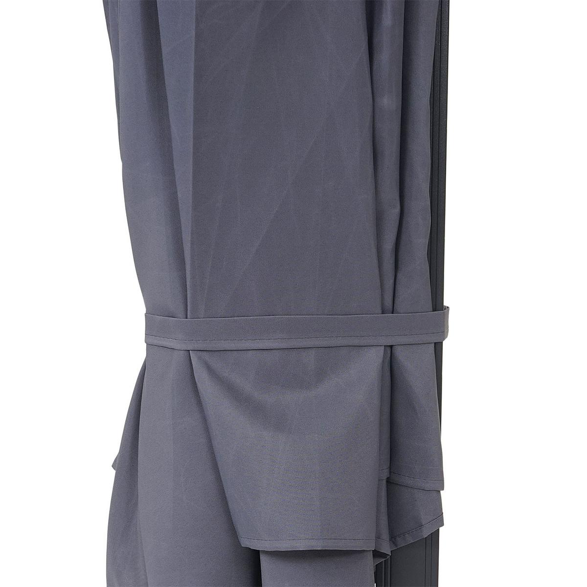 WANDSCHIRM Grau - Grau, Textil (300/280cm) - MCW