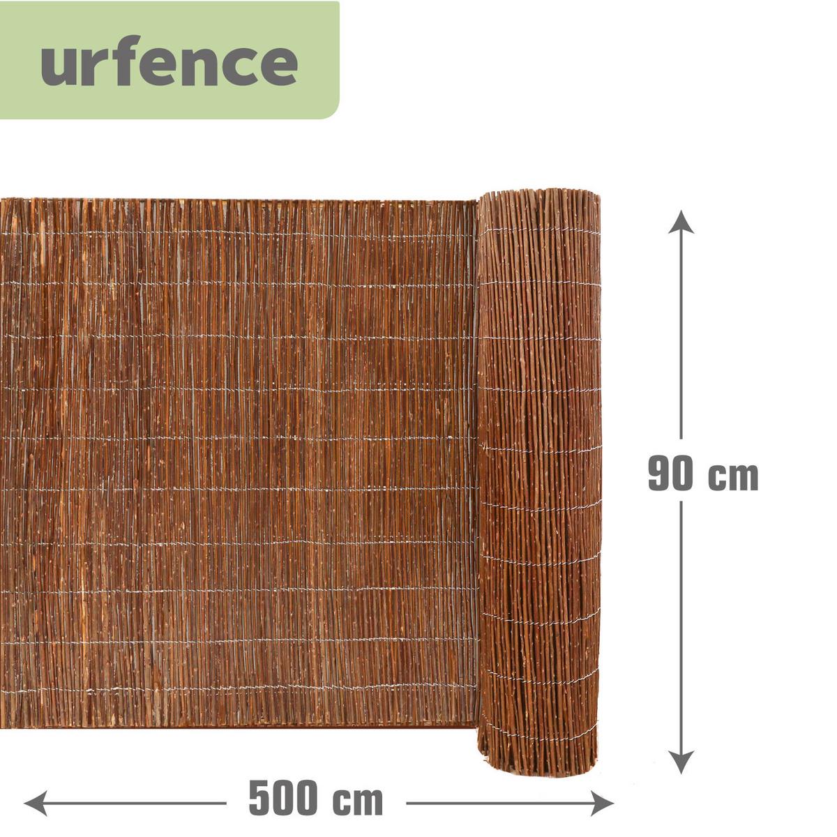 BALKON-SICHTSCHUTZ Weide, 90/500 cm, braun - Braun, Naturmaterialen (0.9/90cm) - urfence