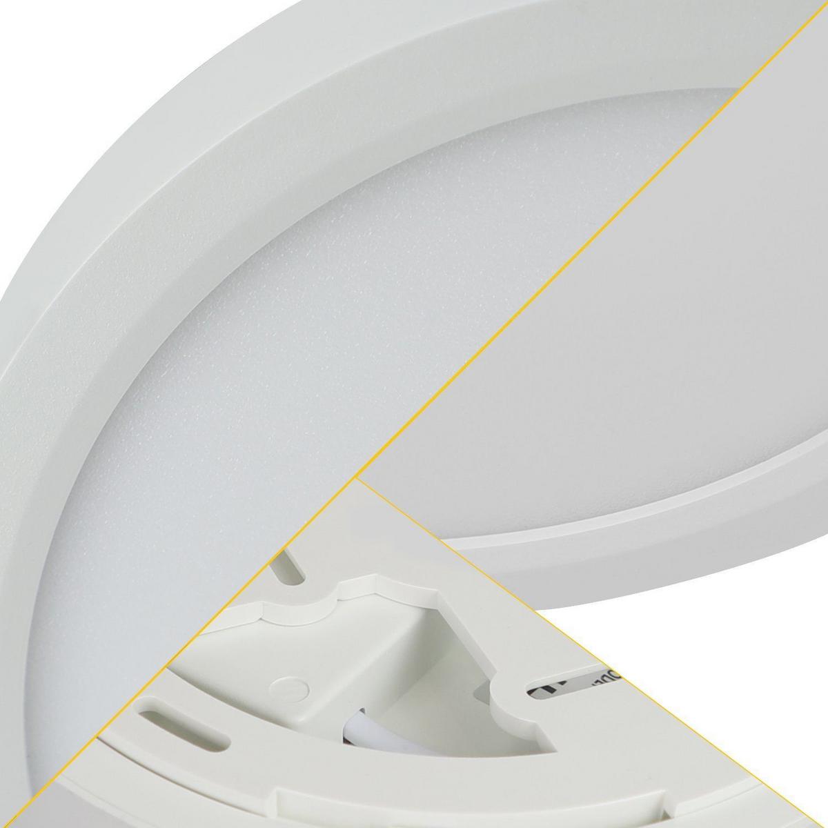 LED DECKENLEUCHTE Flach 17/17/2.5 - Weiß, Kunststoff (17/17/5cm) - Nettlife