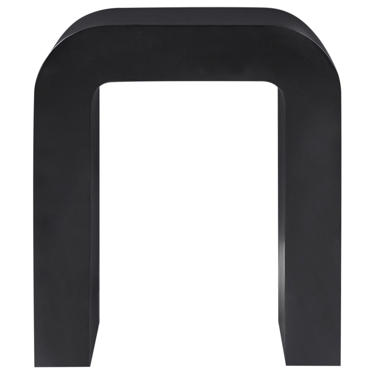 BEISTELLTISCH Schwarz Enid - Schwarz, Holzwerkstoff (30/40/46cm) - Beliani