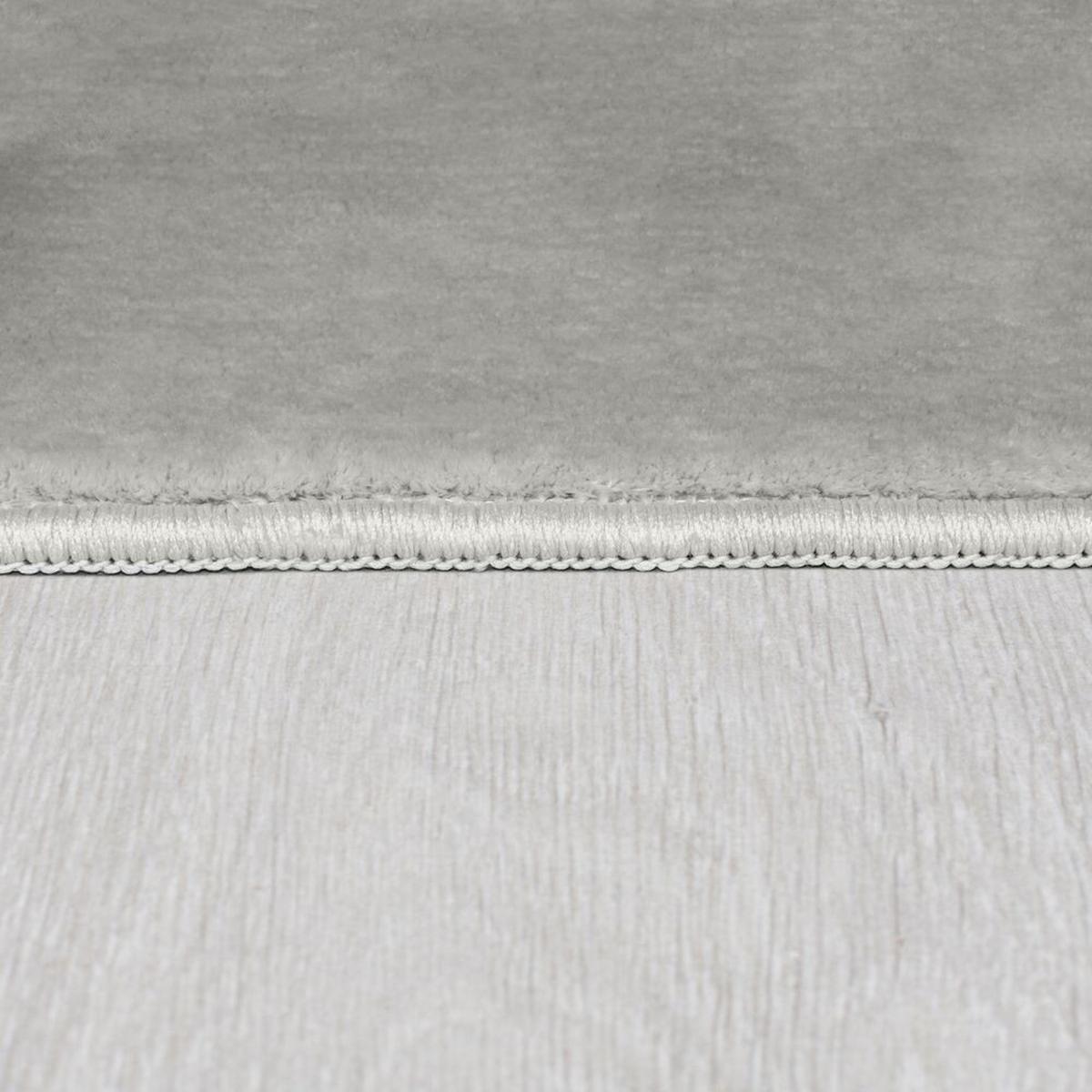 TEPPICH BLITH, einfarbig, Grau, 60 x 110 cm - Grau, Textil (110/60cm) - KADIMA DESIGN