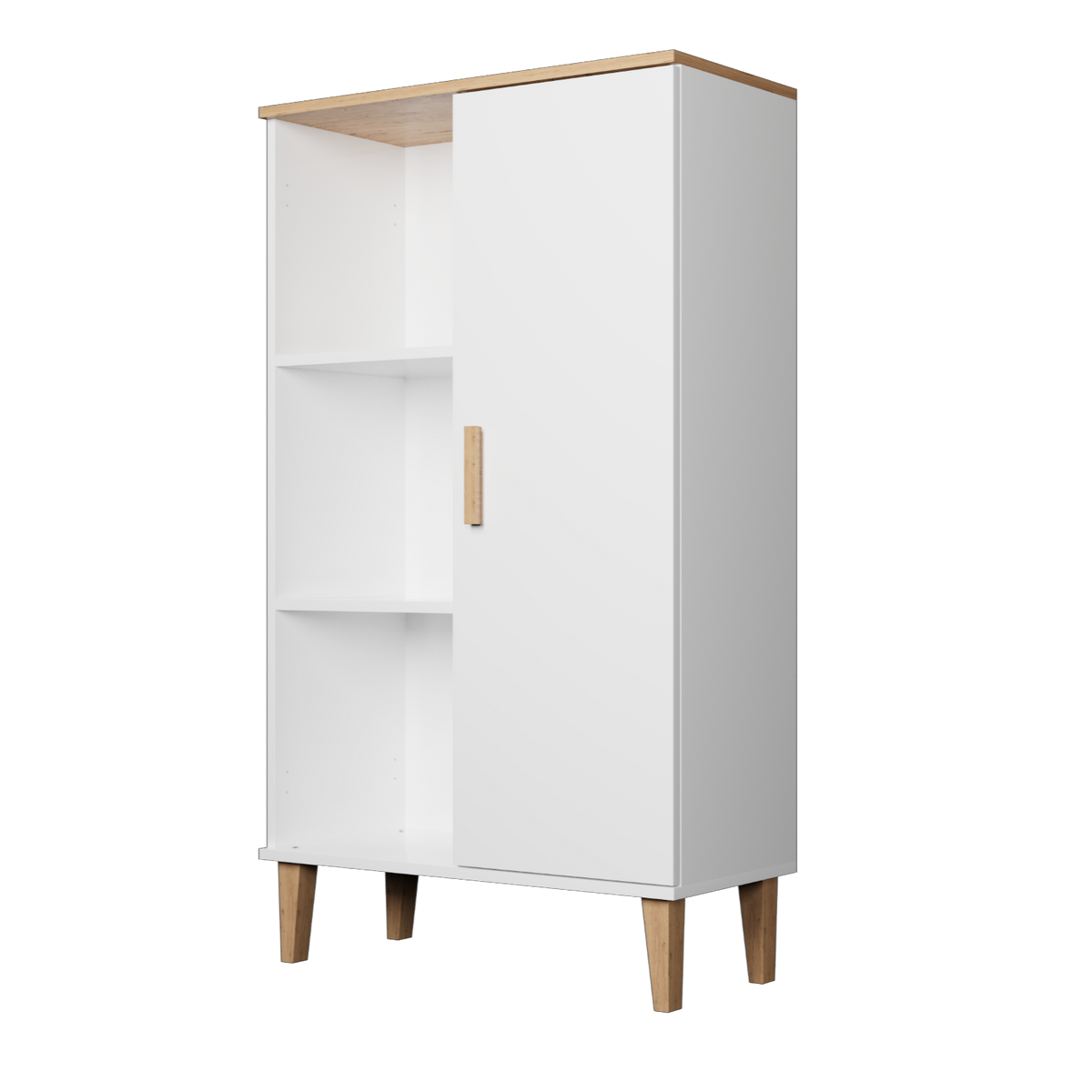 BÜCHERREGAL Denver Weiß 80/120/35 cm - Weiß, Holzwerkstoff (80/120/35cm) - RAUMHIRSCH FURNITURE