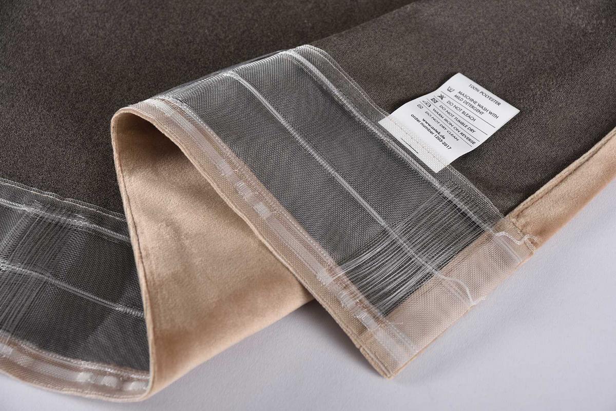 VORHANG 2ER SET MILANO HxB 280x135 cm Sand - Sandfarben, Textil (135/280cm) - Gardinenbox