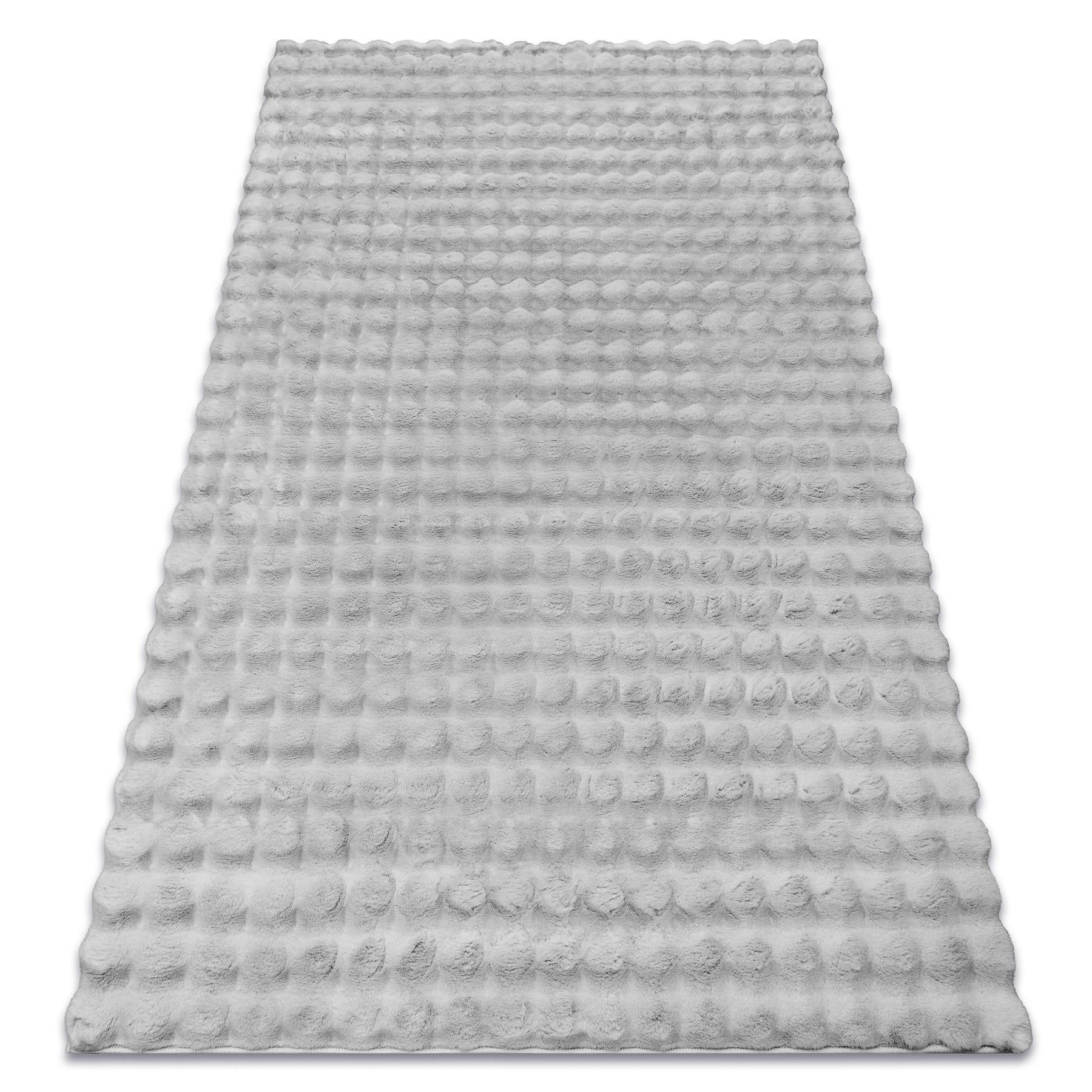 TEPPICH Bubble 60/100 cm - Silberfarben, Textil (60/100cm) - rugsX