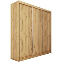 SCHWEBETÜRENSCHRANK Mario II 240/216/61 eiche Artisan mit Schubladen - Eiche Artisan, Holzwerkstoff (240/216/61cm) - Beautysofa