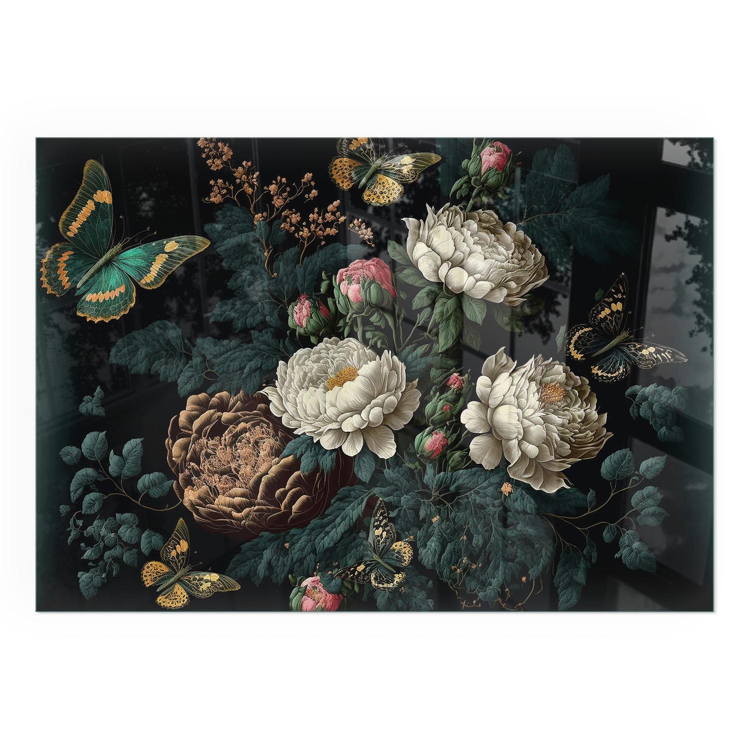 GLASPLATTE für Kamin 100x70 cm - Grün, Glas (100/70/0.4cm) - TULUP