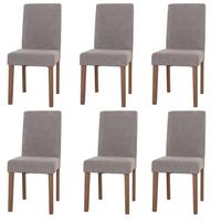 ESSZIMMERSTUHL Hellgrau 6er-Set - Hellgrau, Textil (42/90/50cm) - MCW