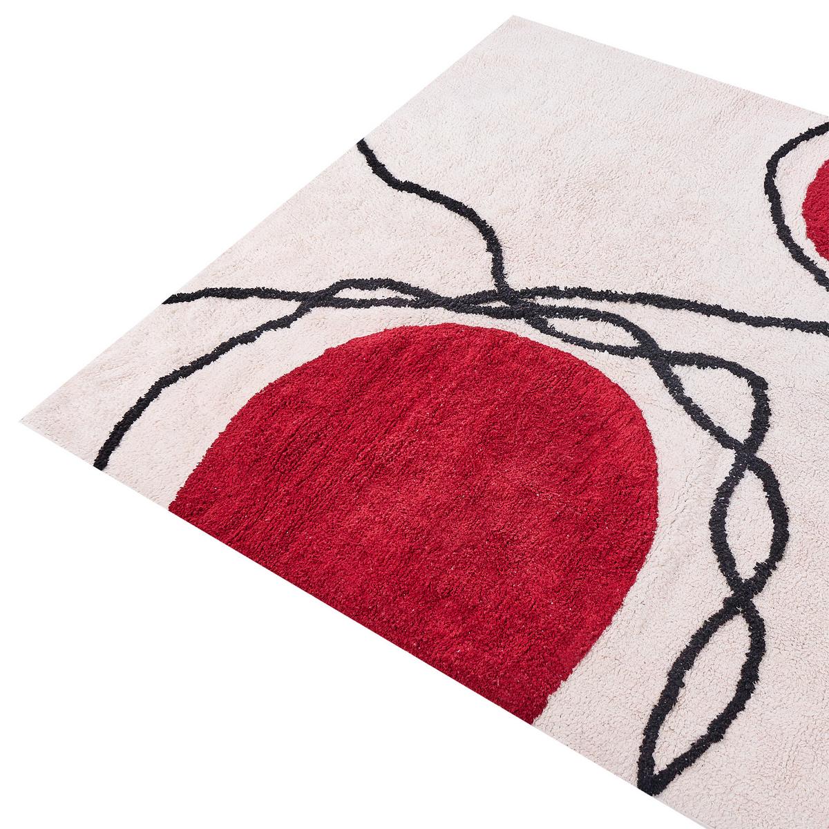 KURZFLOR-TEPPICH Bolat 200/140 cm - Beige, Textil (140/200cm) - Beliani
