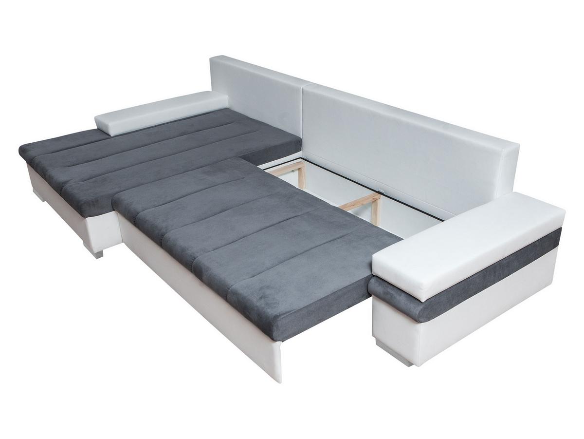 ECKSOFA Bangkok, Seite: Links - Silberfarben/Bronzefarben, Holz/Textil (310/175cm) - MIRJAN24