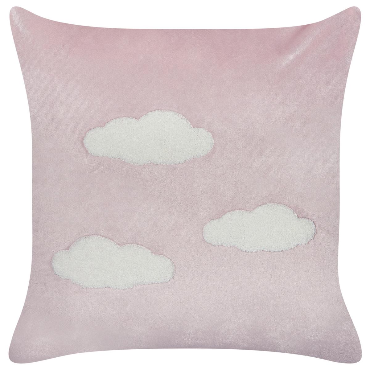 DEKOKISSEN 2er-Set Rosa 45/45 cm Ipomea - Pink, Textil (45/45cm) - Beliani