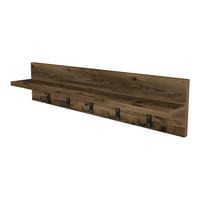 WANDGARDEROBE Hammarö - Alteiche, Holzwerkstoff (80/18/13cm) - [en.casa]