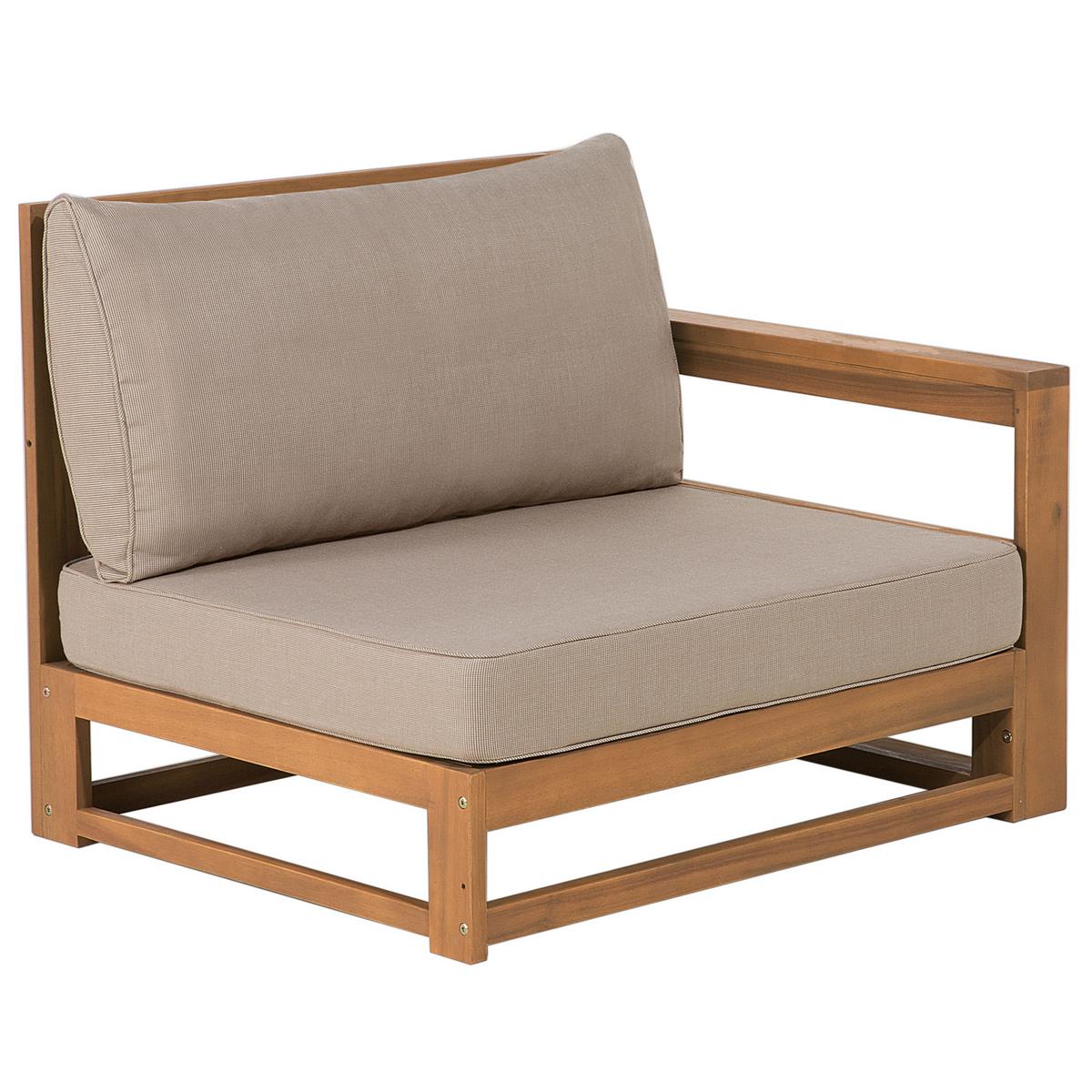 OUTDOOR-KISSENBEZUG Set Taupe Timor - Taupe, Textil (83/12cm) - Beliani