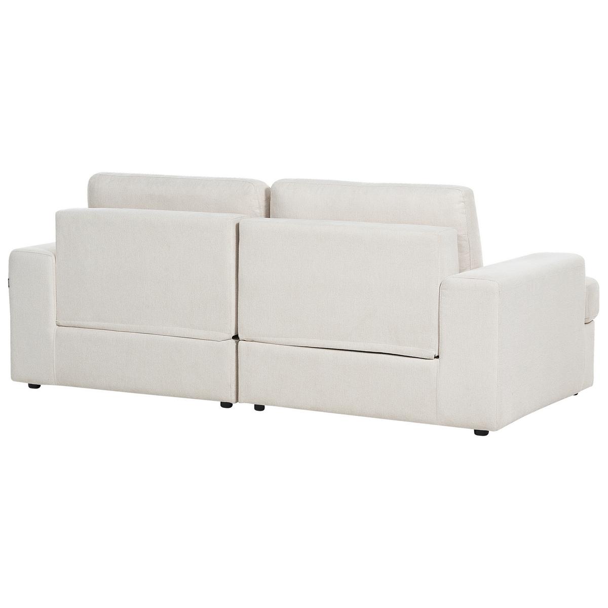 3-SITZER-SOFA hellbeige Alla - Beige, Textil (208/86/112cm) - Beliani
