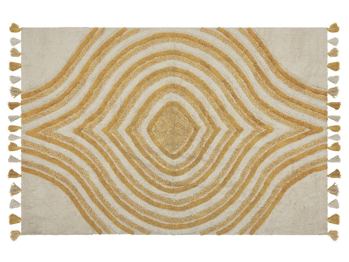 KURZFLOR-TEPPICH Bingol 200/140 cm - Beige, Textil (140/200cm) - Beliani