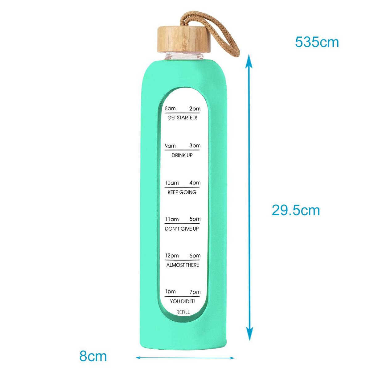 TRINKFLASCHE 900ml - Grün, Glas (0.9L) - Intirilife
