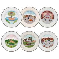 FRÜHSTÜCKSTELLER KOLLEKTION Design Naif bunt ø 21 cm 6er Set - Multicolor, Keramik (21cm) - Villeroy & Boch