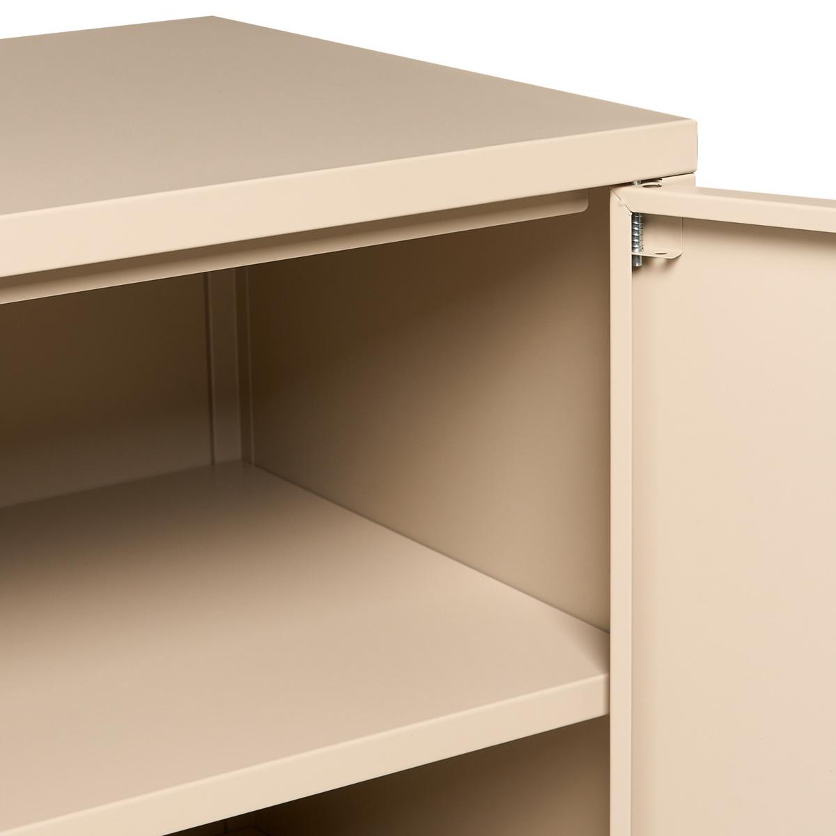 TV-MÖBEL Metall Beige Ardura - Beige, Metall (120/64/40cm) - Beliani