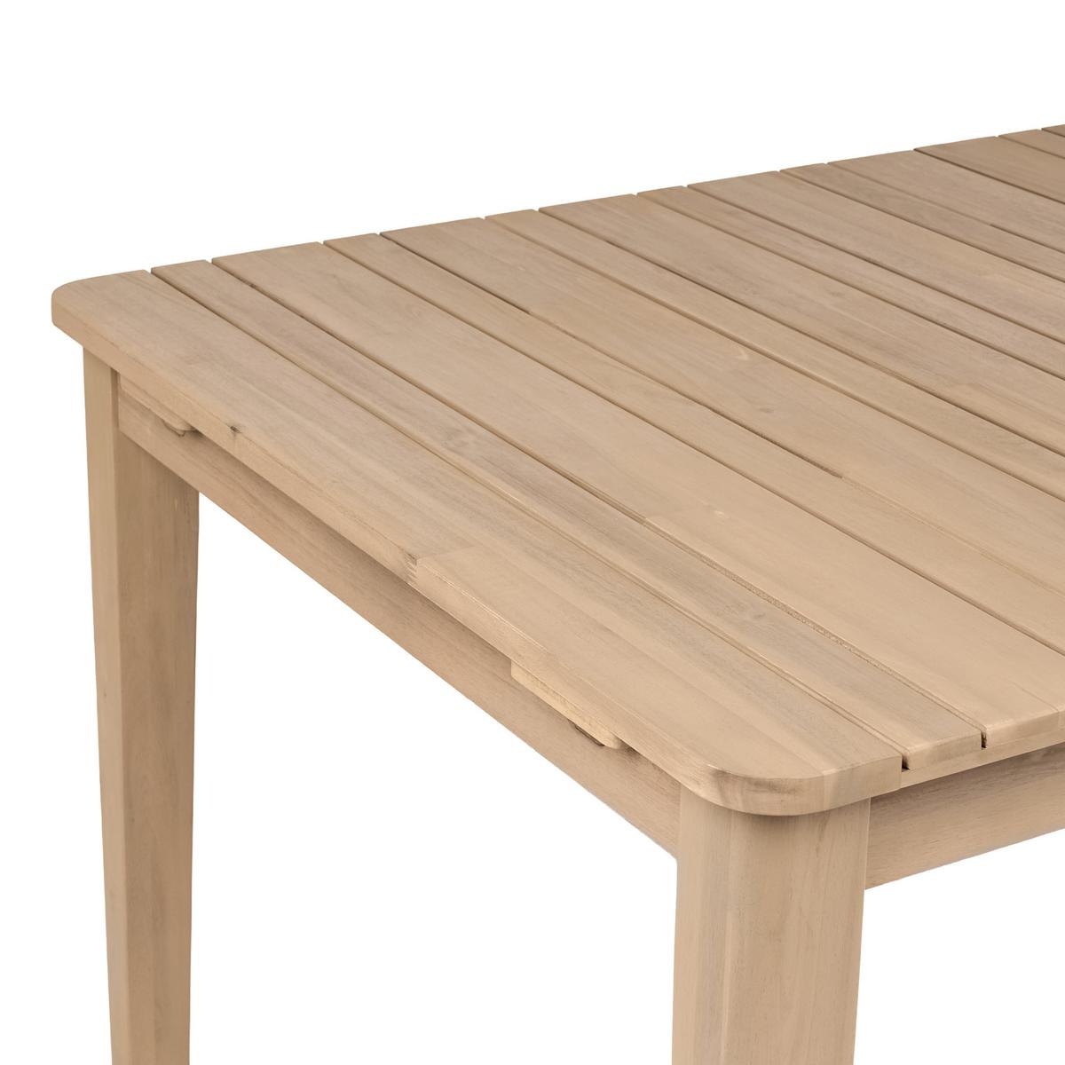 GARTENTISCH ausziehbar 180/280/100 cm zertifiziertes Akazienholz Hellbraun Toscanella - Hellbraun/Braun, Holz (180/100/75cm) - Beliani