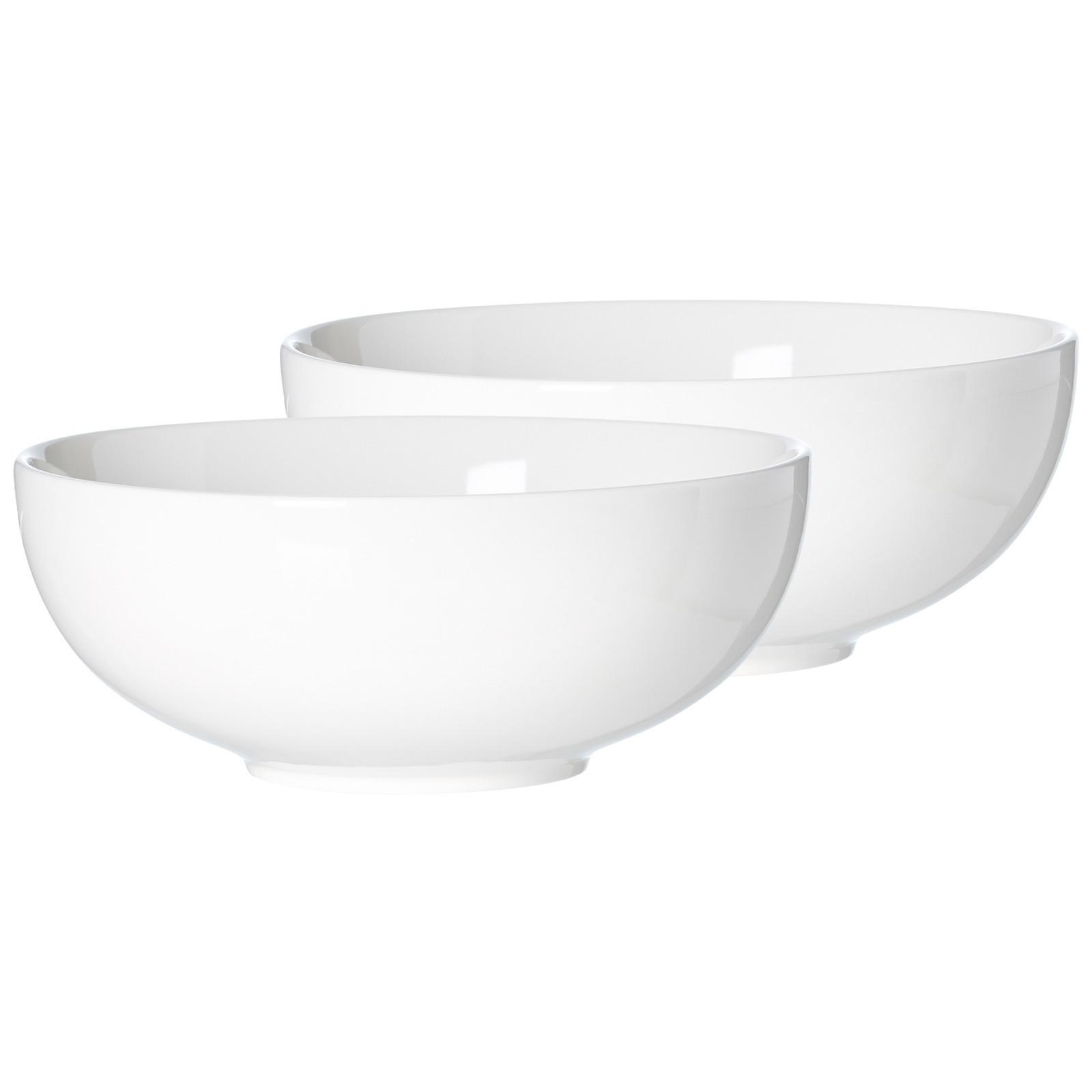 SERVIERSCHALEN Skagen weiß ø 20 cm 2er Set - Weiß, Keramik (20cm) - Ritzenhoff Breker