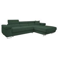 ECKSOFA Torezio Mini Cord, Seite: Rechts - Grün, Holz/Textil (170/280cm) - MIRJAN24
