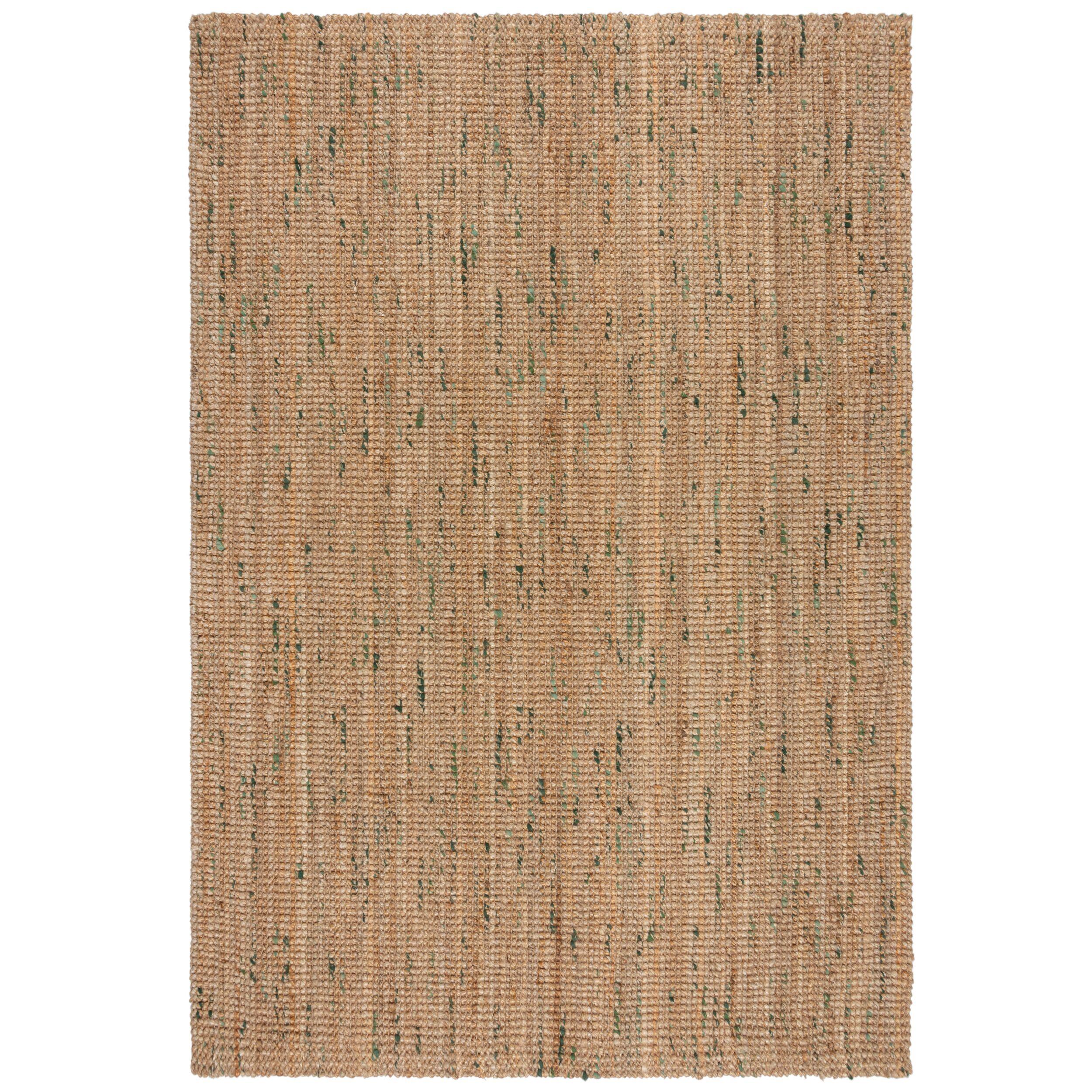 JUTETEPPICH handgewebt ERME, in Naturjute, Natur-Grün, 160 x 230 cm - Beige, Textil (230/160cm) - KADIMA DESIGN