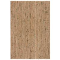 JUTETEPPICH handgewebt ERME, in Naturjute, Natur-Grün, 160 x 230 cm - Beige, Textil (230/160cm) - KADIMA DESIGN