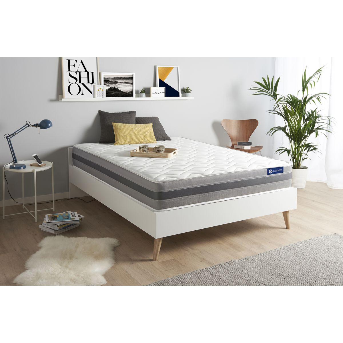 MATRATZE Actimemo relax Memory-Schaum 130 x 200 cm h2 - Weiß, Textil (130/200cm) - ACTISOM