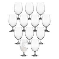 WASSERGLAS Daily transparent 370 ml 12er Set - Transparent, Glas (0.37L) - Leonardo Living