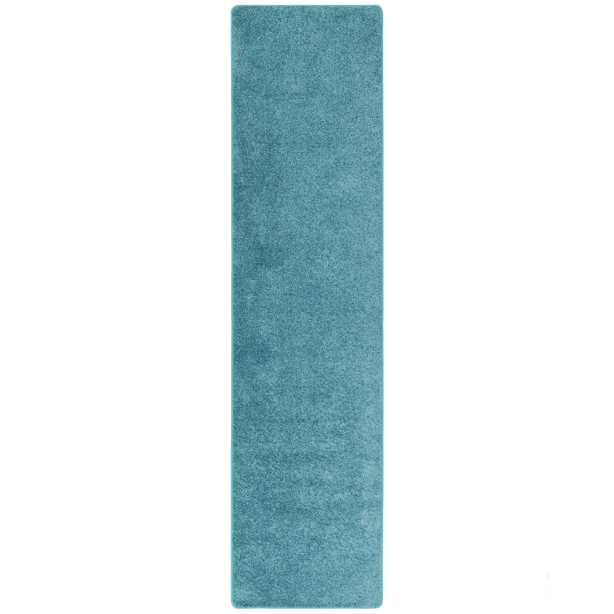 HOCHFLOR LANGFLOR TEPPICH LÄUFER COTTAGE - Petrol, Textil (80/200cm) - Snapstyle