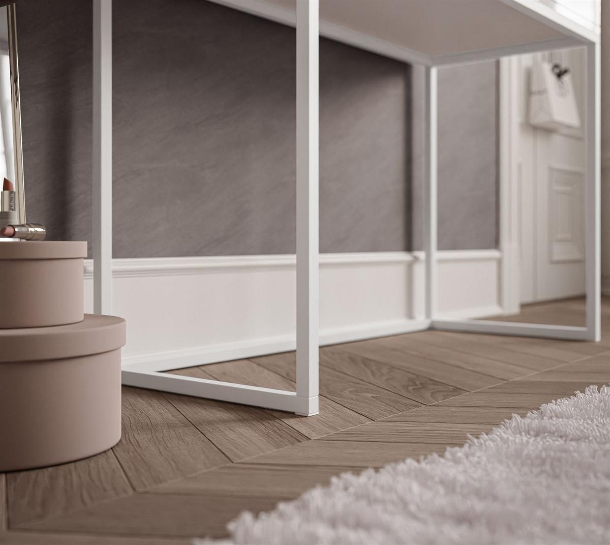 SCHMINKTISCH BLANCO LOFT ELITE mit Spiegel und Beleuchtung Schwarz Hochglanz Kristallgriff - Schwarz Hochglanz/Weiß, Holzwerkstoff (100/146/42cm) - Lookway