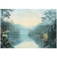 FOTOTAPETE Wald Natur Vlies Tapete Wohnzimmer Schlafzimmer 200x140 - Grün, Papier (200/140cm) - Wallarena
