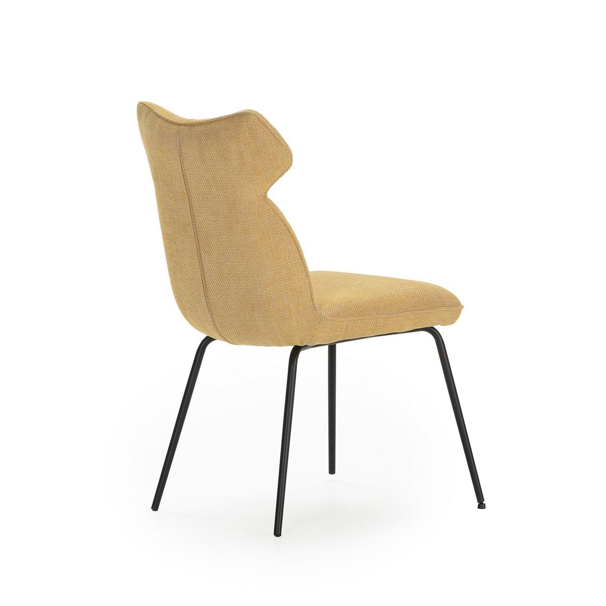 ESSZIMMERSTUHL Dara Gelb 47/65/51 cm 2er-Set - Gelb, Textil (65/51/47cm) - Calicosy