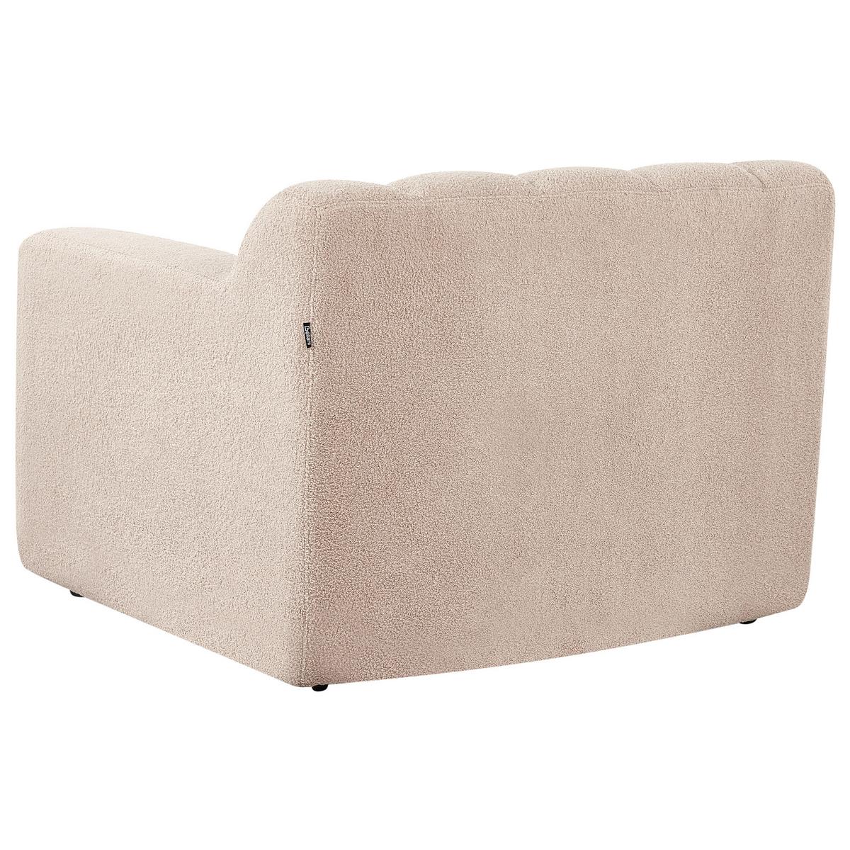 SESSEL Beige Agerup - Beige, Textil (97/73/87cm) - Beliani