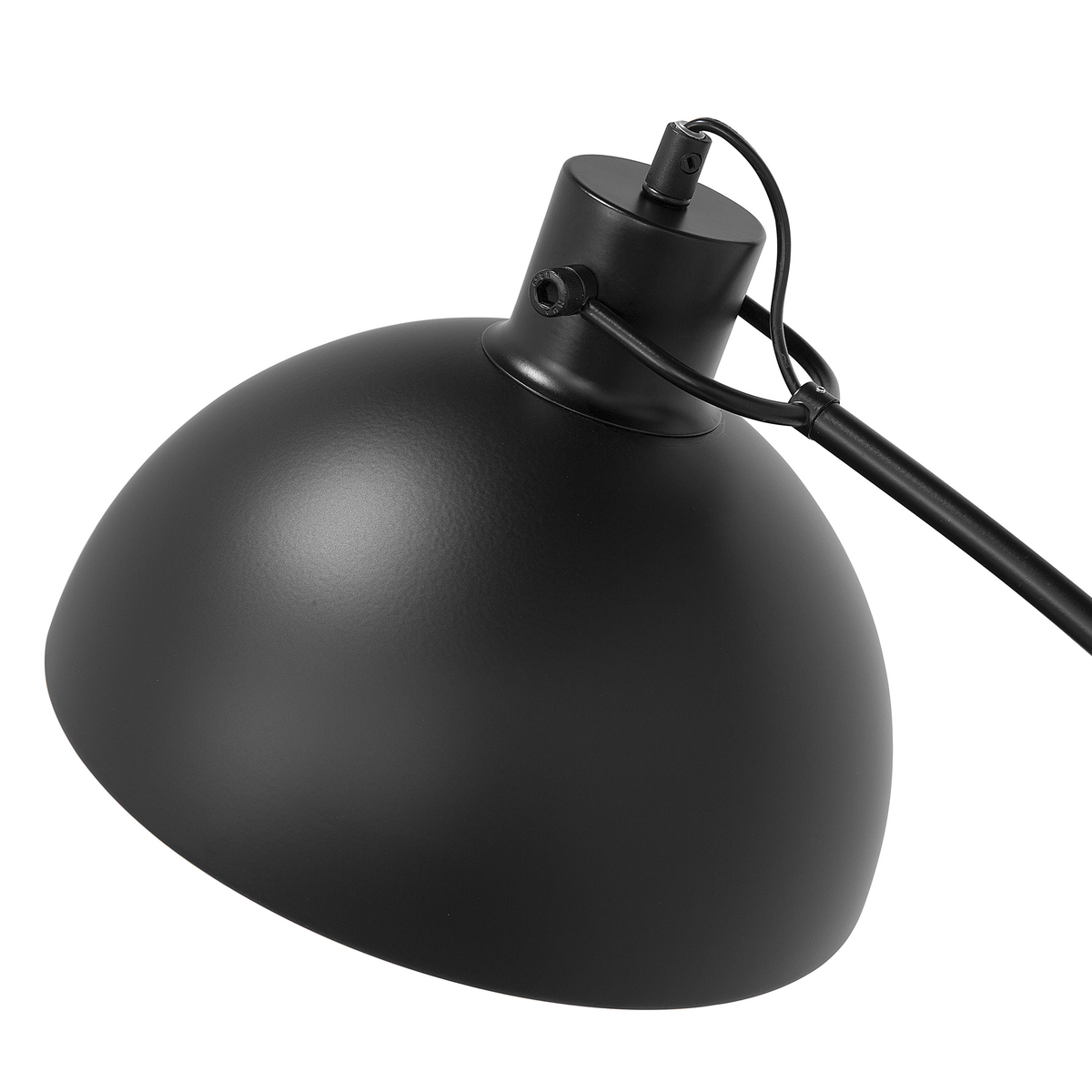 STEHLAMPE Dintel 25/25/155 cm - Schwarz, Metall (25/25/155cm) - Beliani