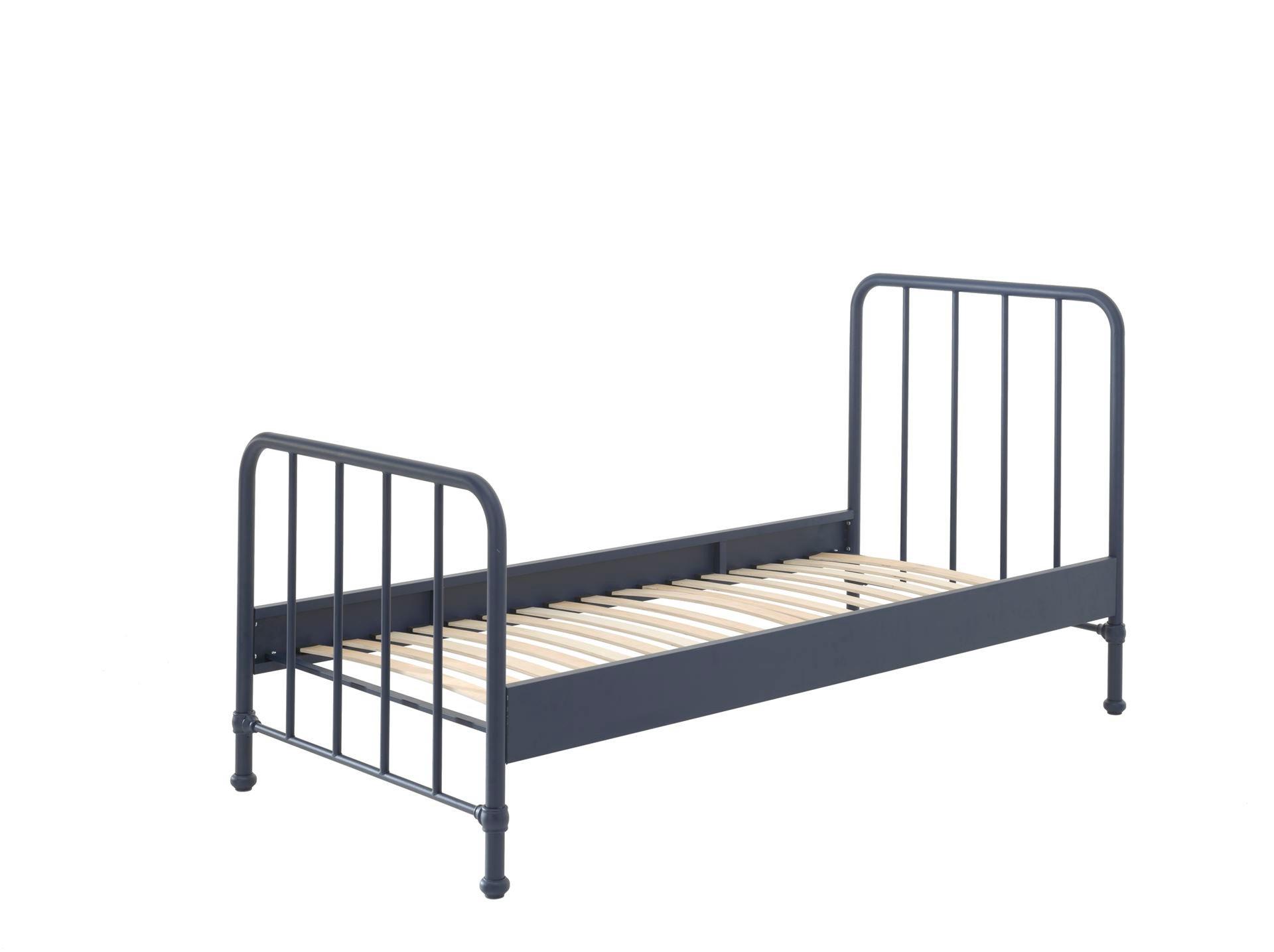 METALLBETT Kay 97x110x206 aus Metall in Blau matt - Blau, Metall (90/200cm) - 58aufmkessel