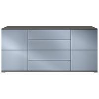 SIDEBOARD Rova Denim matt - Pastellblau, Holzwerkstoff (166.5/75.5/35cm) - Vladon