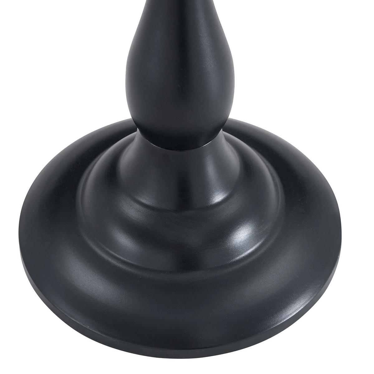 BEISTELLTISCH Rund Glas Modern Sofatisch Metallgestell Braun & Schwarz - Schwarz, Glas (50/50/51.5cm) - Urban Meuble