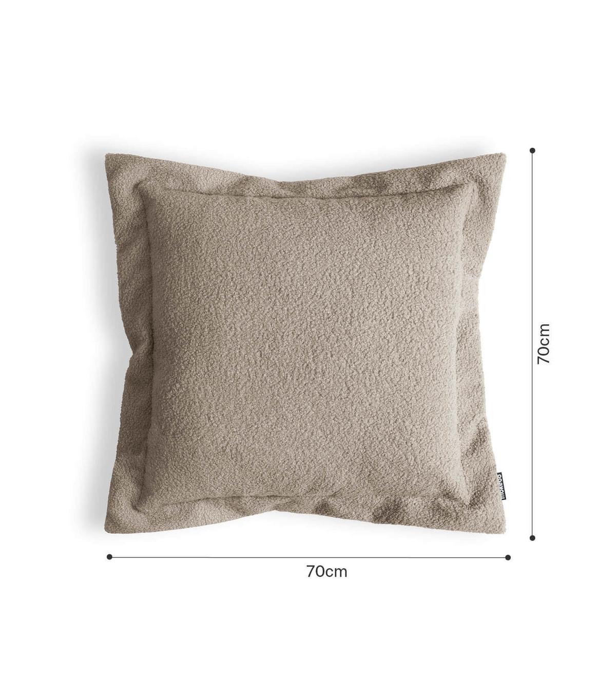 SOFAKISSEN Laze - Braun, Textil (70/8cm) - Mokebo