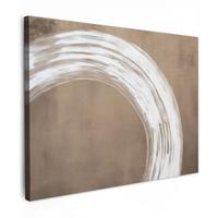 LEINWANDBILD Farbe - Braun - Japandi Wandbilder 80x60 cm - Kupferfarben, Textil (80/60cm) - MuchoWow