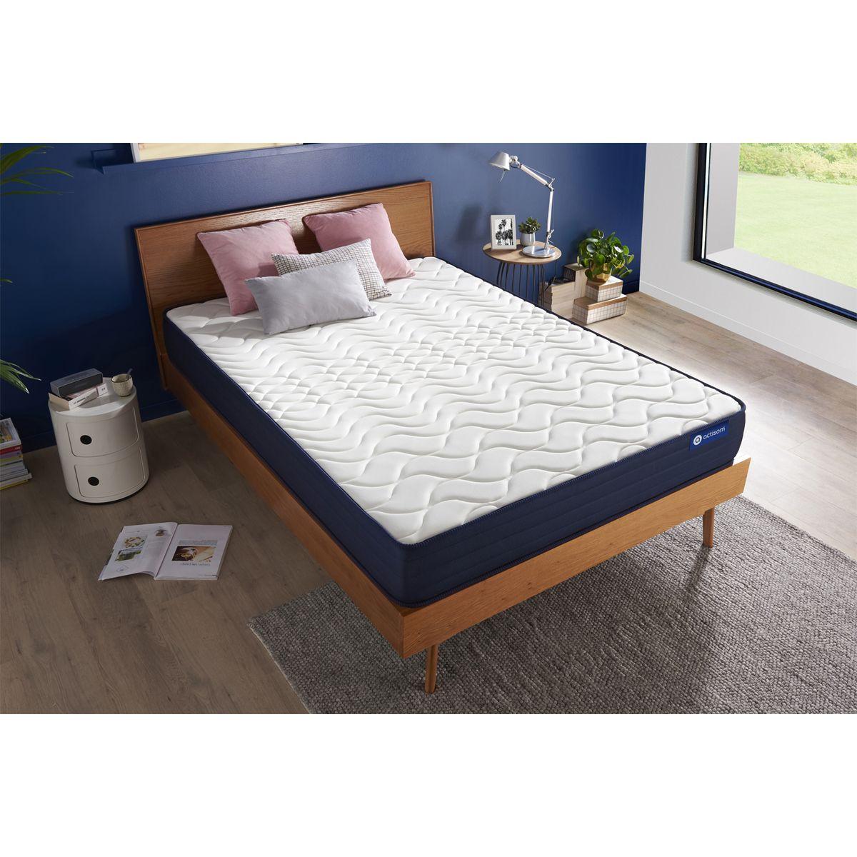 MATRATZE Actiflex life Taschenfederkern und Memory-Schaum 80 x 200 cm h4 - Weiß, Textil (80/200cm) - ACTISOM