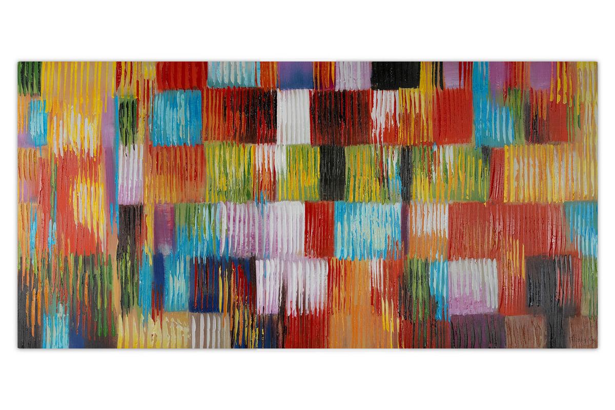 ÖLGEMÄLDE 140/70 cm - Multicolor, Holz/Textil (140/70cm) - KUNSTLOFT